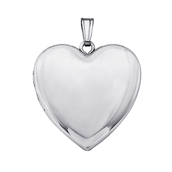 Plain Memorial Heart Locket