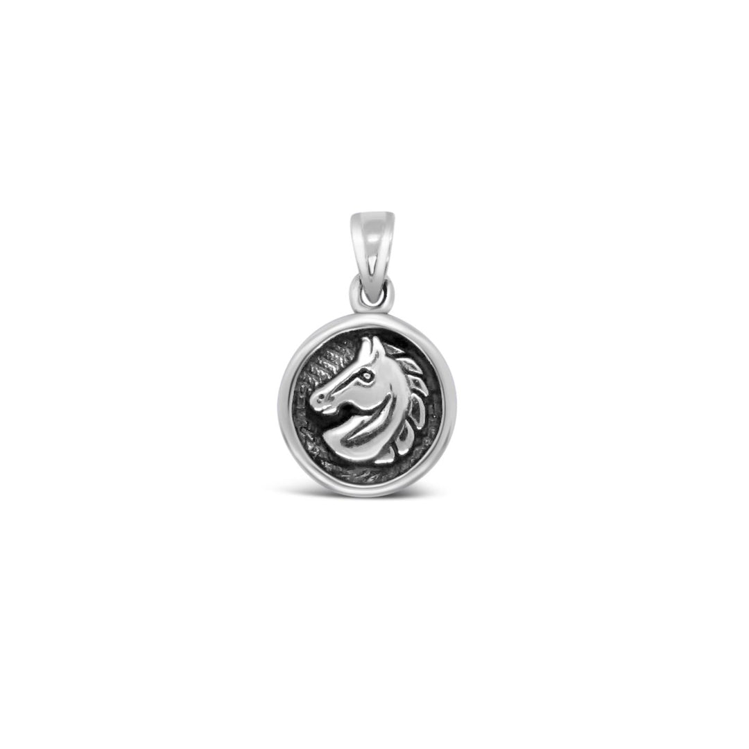 Stg Silver Horse Pendant