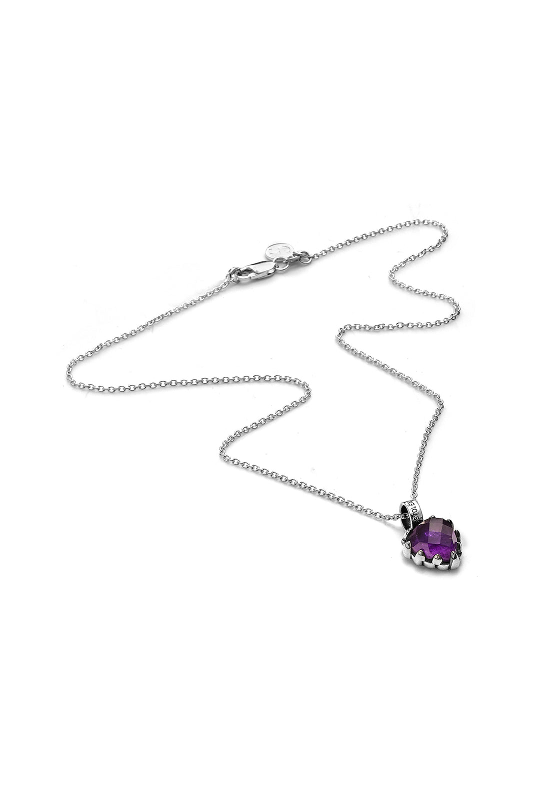 Stolen Girlfriends Club Stg Love Claw Necklace - Dark Amethyst