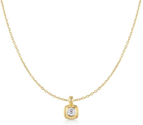 Ania Haie - Modern Cz Bezel Necklace - Gold Plated