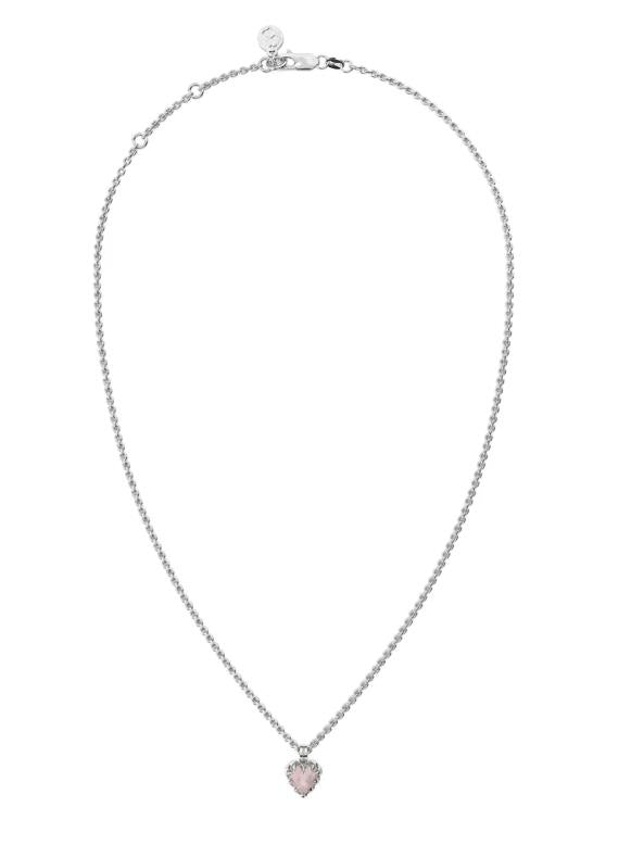 Stolen Girlfriends Club - Mini Love Claw Necklace - Rose Quartz