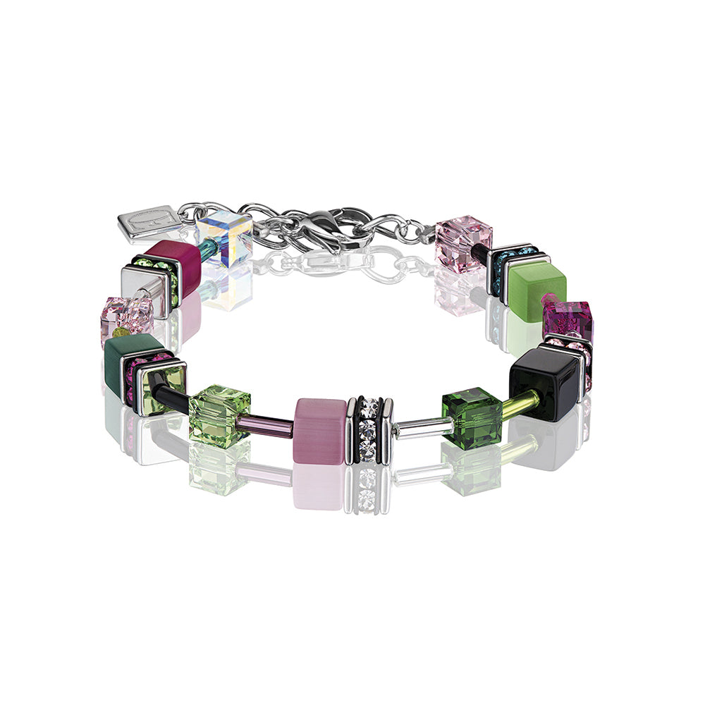 Bracelet - Geocube - Green/Pink