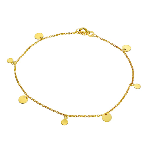 Sterling Silver/Gold Plated Anklet