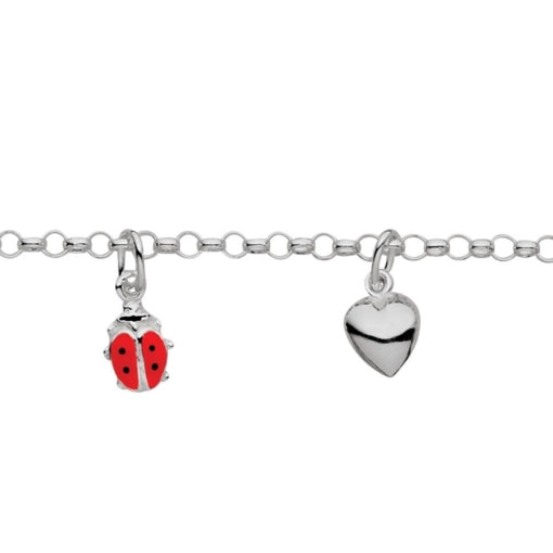 Sterling Silver Children’s Bracelet With Charms