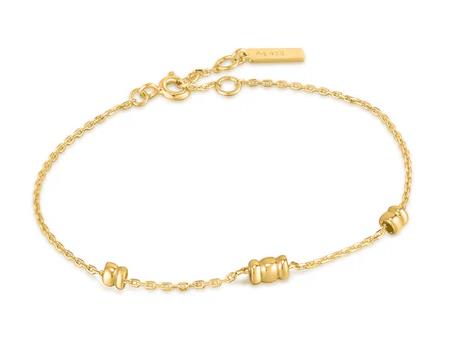 Ania Haie - Gold Plated Smooth Twist Chain Bracelet