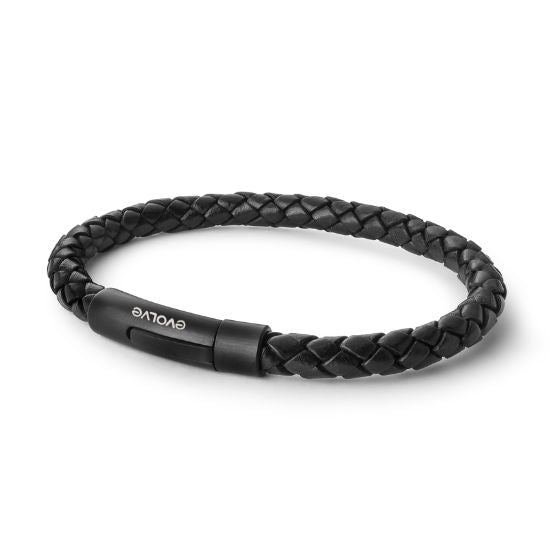 Evolve - Black Latitude Bracelet - Matte Black - 20cm