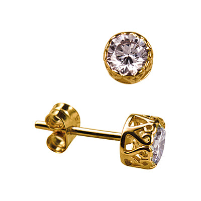 CZ studs - 5mm