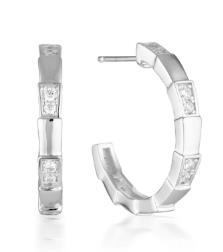 Georgini - Emilio Vega Hoop Earrings - Silver