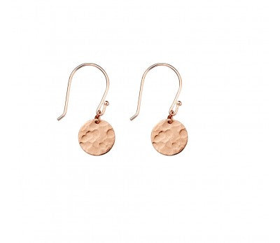 Hammered Drop Earrings