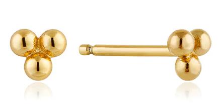 Ania Haie - Modern Minimalism Ball Earrings - Gold Plated