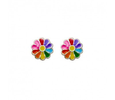 Sterling Silver Flower Studs