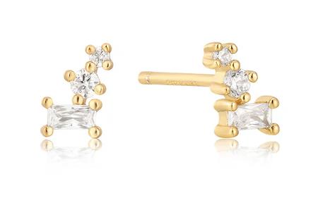 Ania Haie - Glam Mini Climber Gold Plated Studs