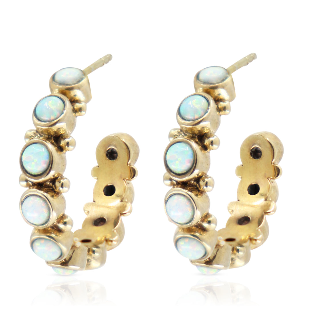 Tonimay - Opal Gold Plated Hoops