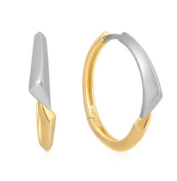 Ania Haie - Two Tone Arrow Hoop Earrings