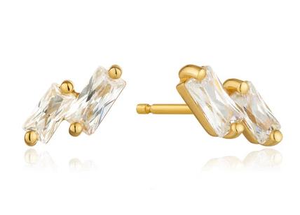 Ania Haie - Gold Plated Glow Getter Stud Earrings