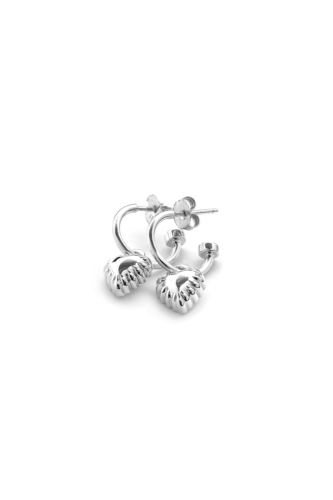 Stolen Girlfriends Club Chrome Claw Anchor Sleeper Earrings