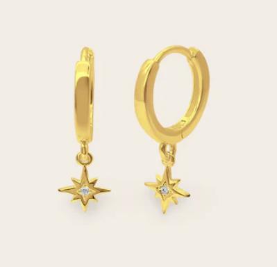 Whistle & Pop - Starkeeper Southern Star Huggies - Gold Plated