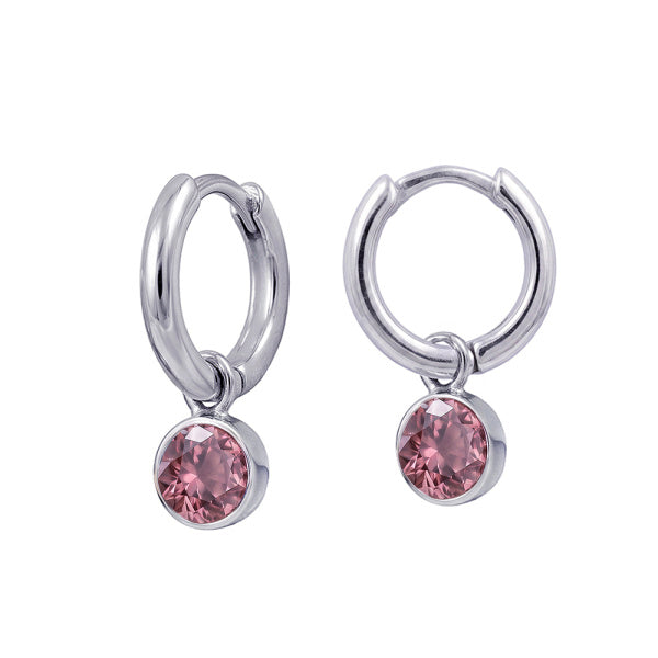 Birthstone Huggies - June