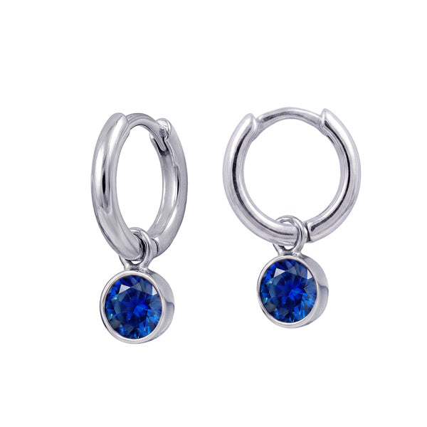 Birthstone Huggies - September