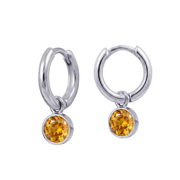 Birthstone Huggies - November
