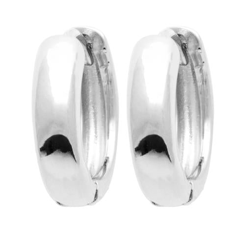 Stg Silver Hoops - 12mm