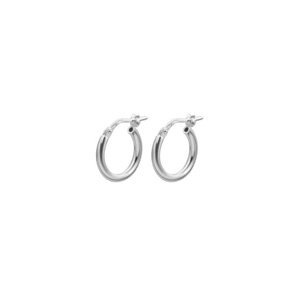 14mm Round Hoop Earrings