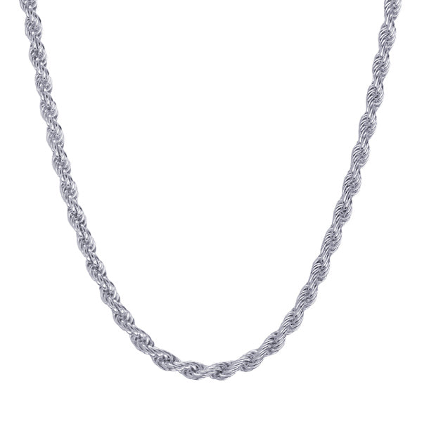 Stg Silver Italian 2.50mm Rope Chain - 50cm