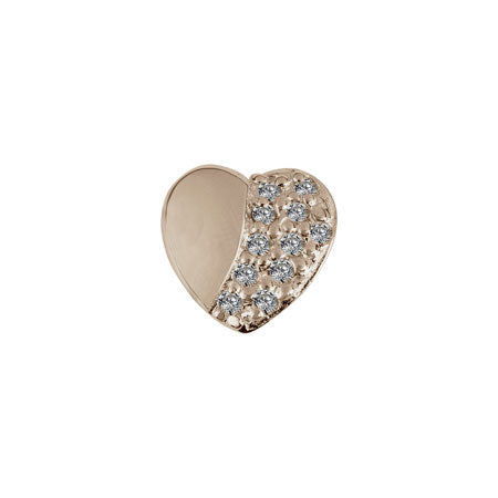Stow 9ct Rose Gold/CZ Eternity Heart