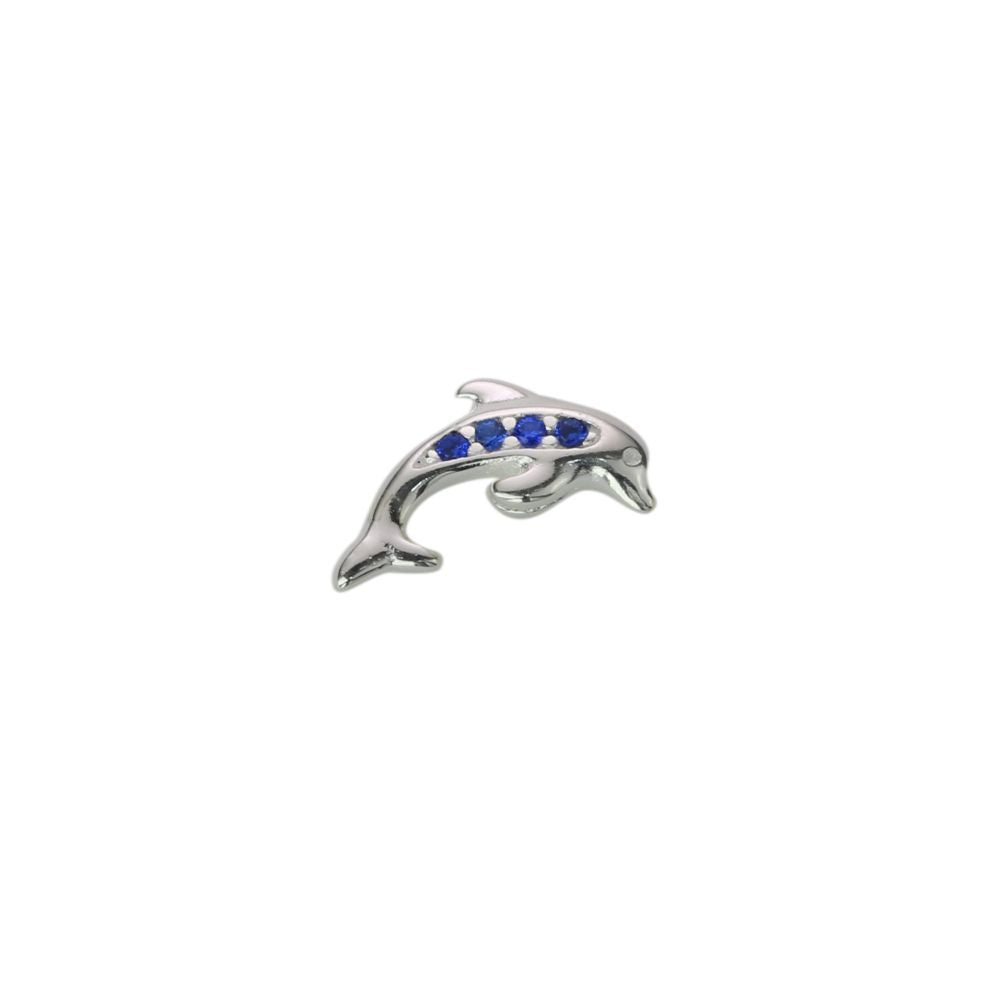 Stow Sapphire Dolphin Charm