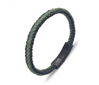 Green Leather Bracelet