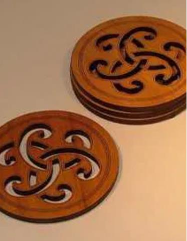 Koru Rose Coasters