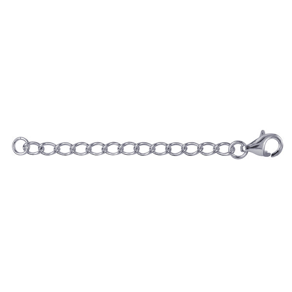 Stg Silver Long Curb Chain Extender